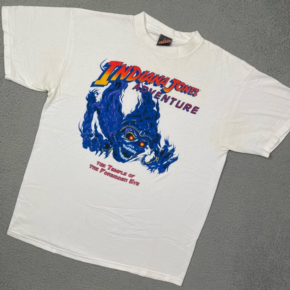 Disney Other - Vintage 90s indiana jones adventure the temple of forbidden eye T-shirt
